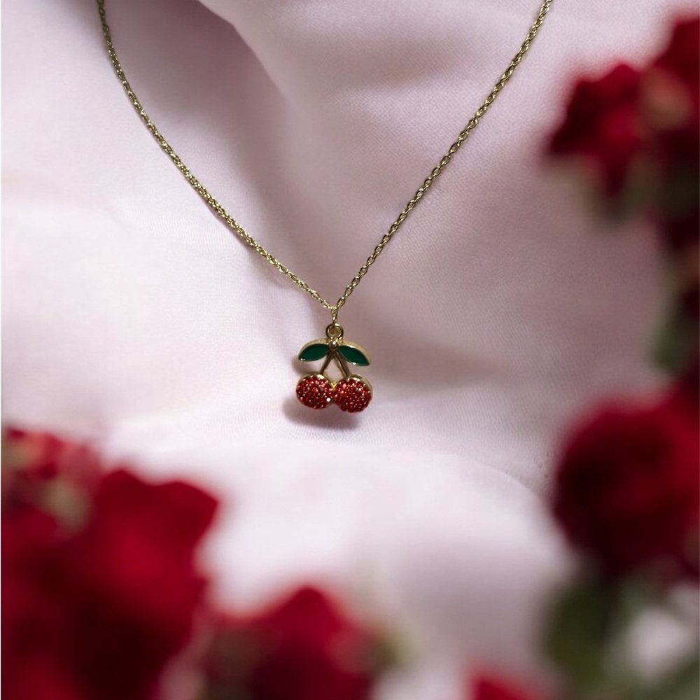Cherry Pendant Necklace